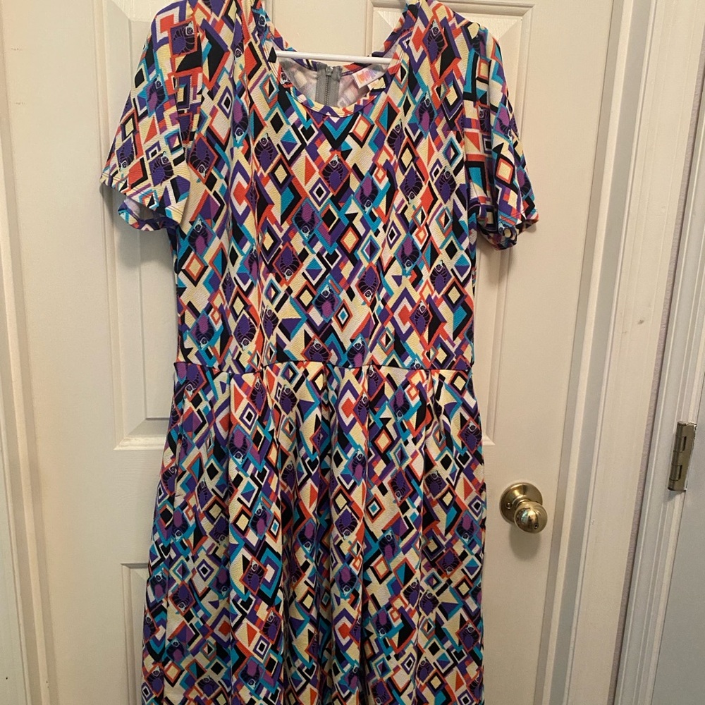 EUC LuLaRoe Amelia Disney Dress 3XL